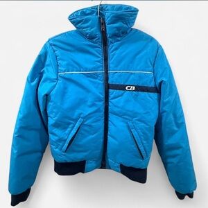Vintage CB Sports Blue Puffer Jacket – Y2K Ski / Snowboard Style